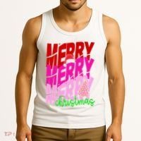 Merry Christmas Cute Holiday Gift Tank Top thumb 3