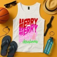 Merry Christmas Cute Holiday Gift Tank Top thumb 4