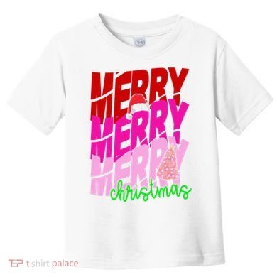 Merry Christmas Cute Holiday Gift Toddler T-Shirt