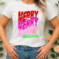 Merry Christmas Cute Holiday Gift Women's T-Shirt thumb 2
