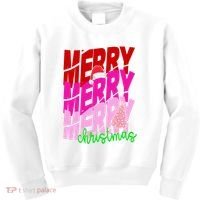 Merry Christmas Cute Holiday Gift Kids Sweatshirt thumb 0