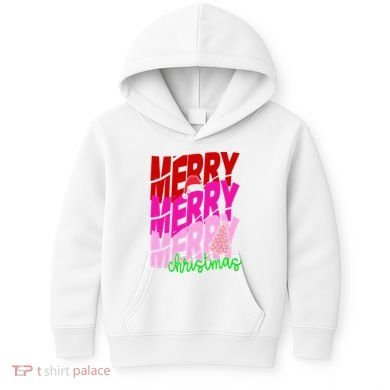 Merry Christmas Cute Holiday Gift Kids Hoodie