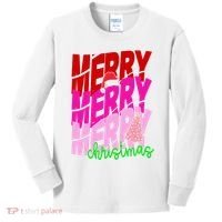 Merry Christmas Cute Holiday Gift Kids Long Sleeve Shirt thumb 0