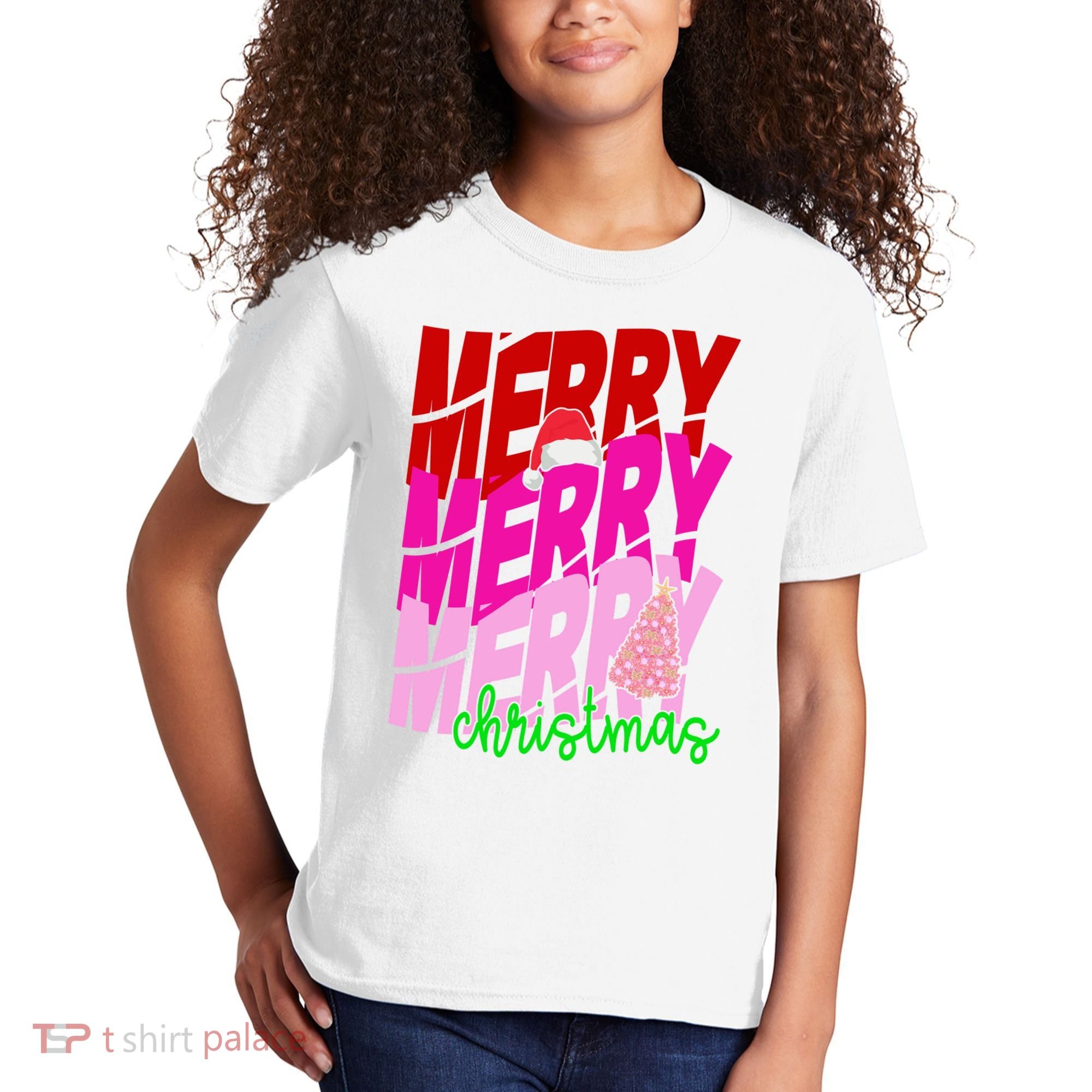 Merry Christmas Cute Holiday Gift Kids T-Shirt