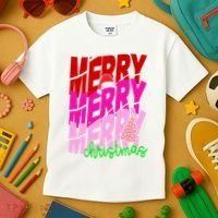 Merry Christmas Cute Holiday Gift Kids T-Shirt thumb 3