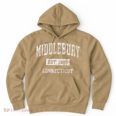 Middlebury Connecticut Ct Vintage Established Hoodie