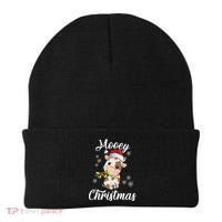 Mooey Christmas Cow Christmas Cute Cow Santa Hat Farmer Beanie thumb 0