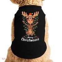 Merry Christmoose Christmas Moose Xmas Tree Lights Gifts Doggie Tank thumb 0