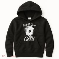 Magician Costume Card Tricks Pick A Card Any Card Kids Hoodie thumb 0
