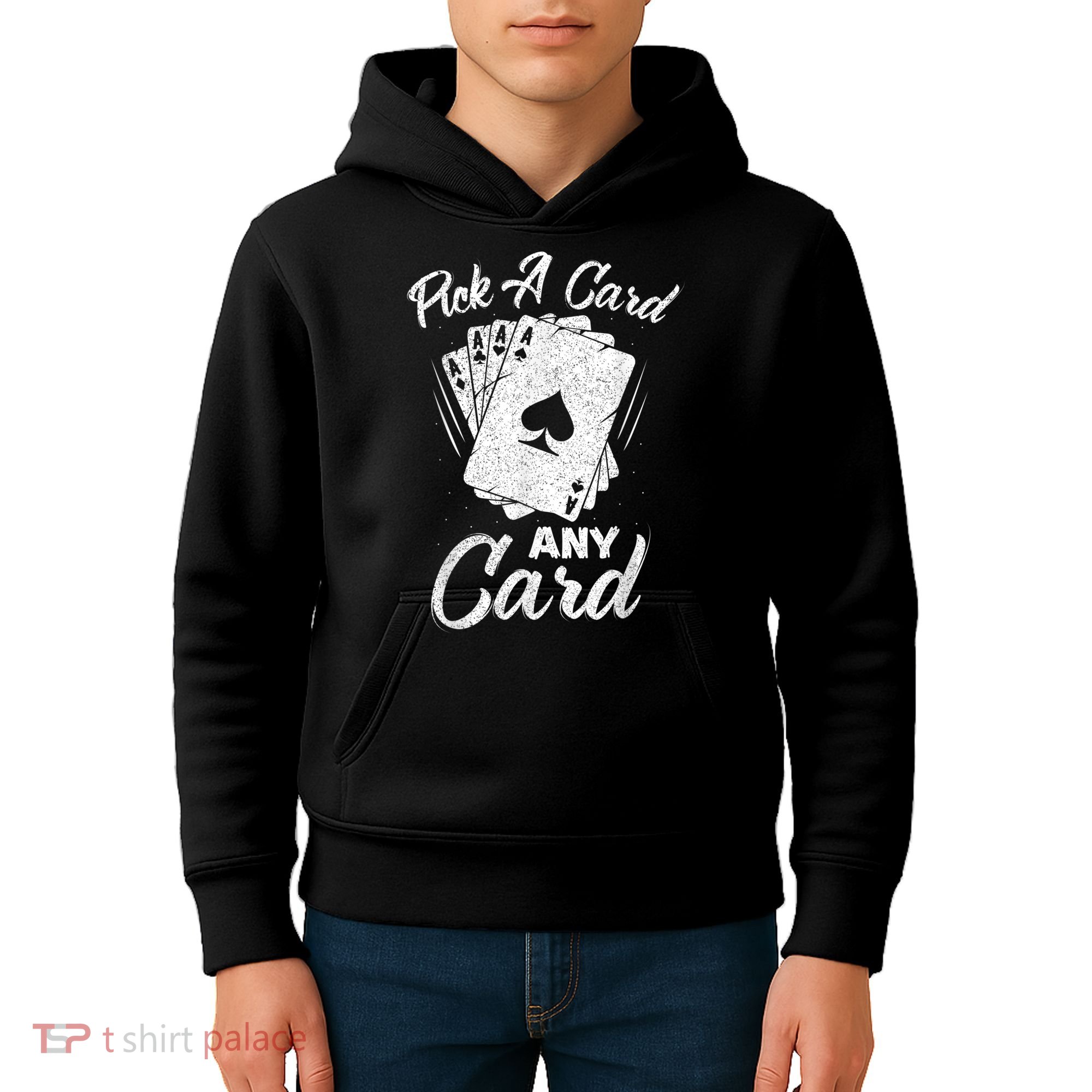 Magician Costume Card Tricks Pick A Card Any Card Kids Hoodie