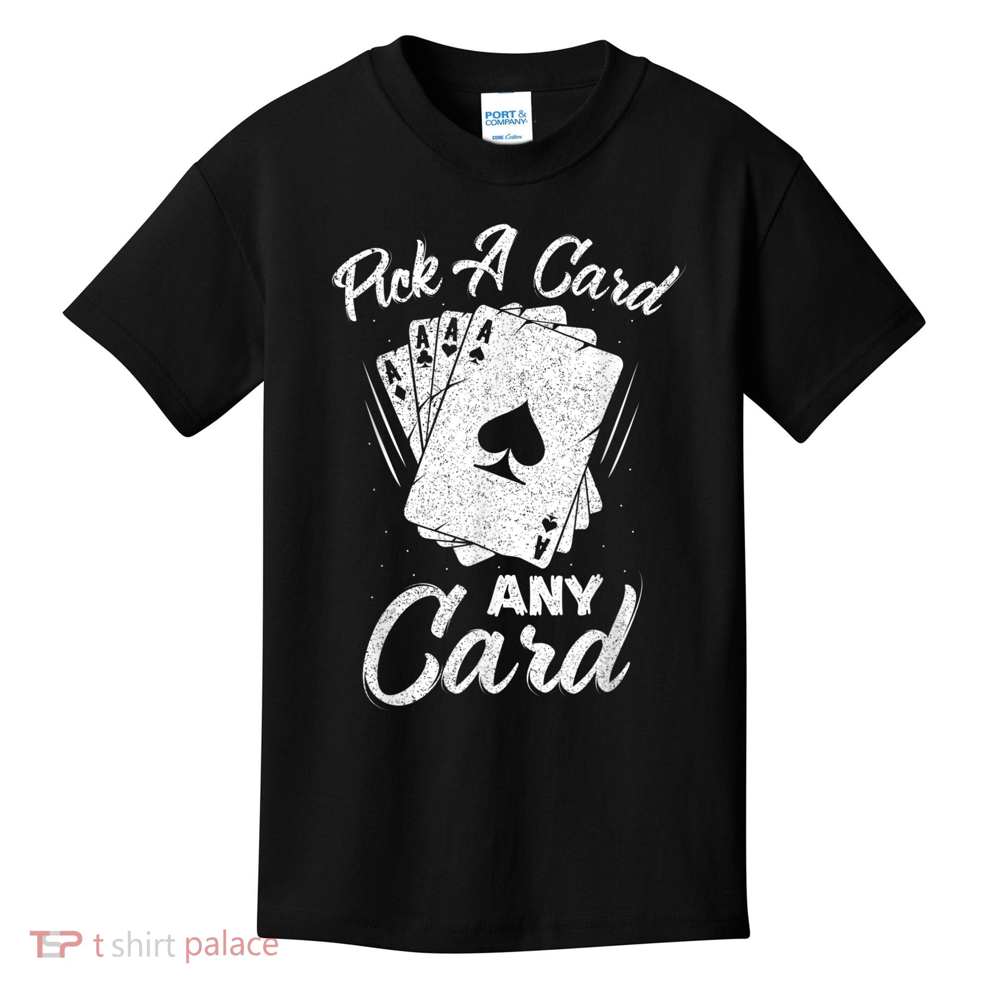 Magician Costume Card Tricks Pick A Card Any Card Kids T-Shirt