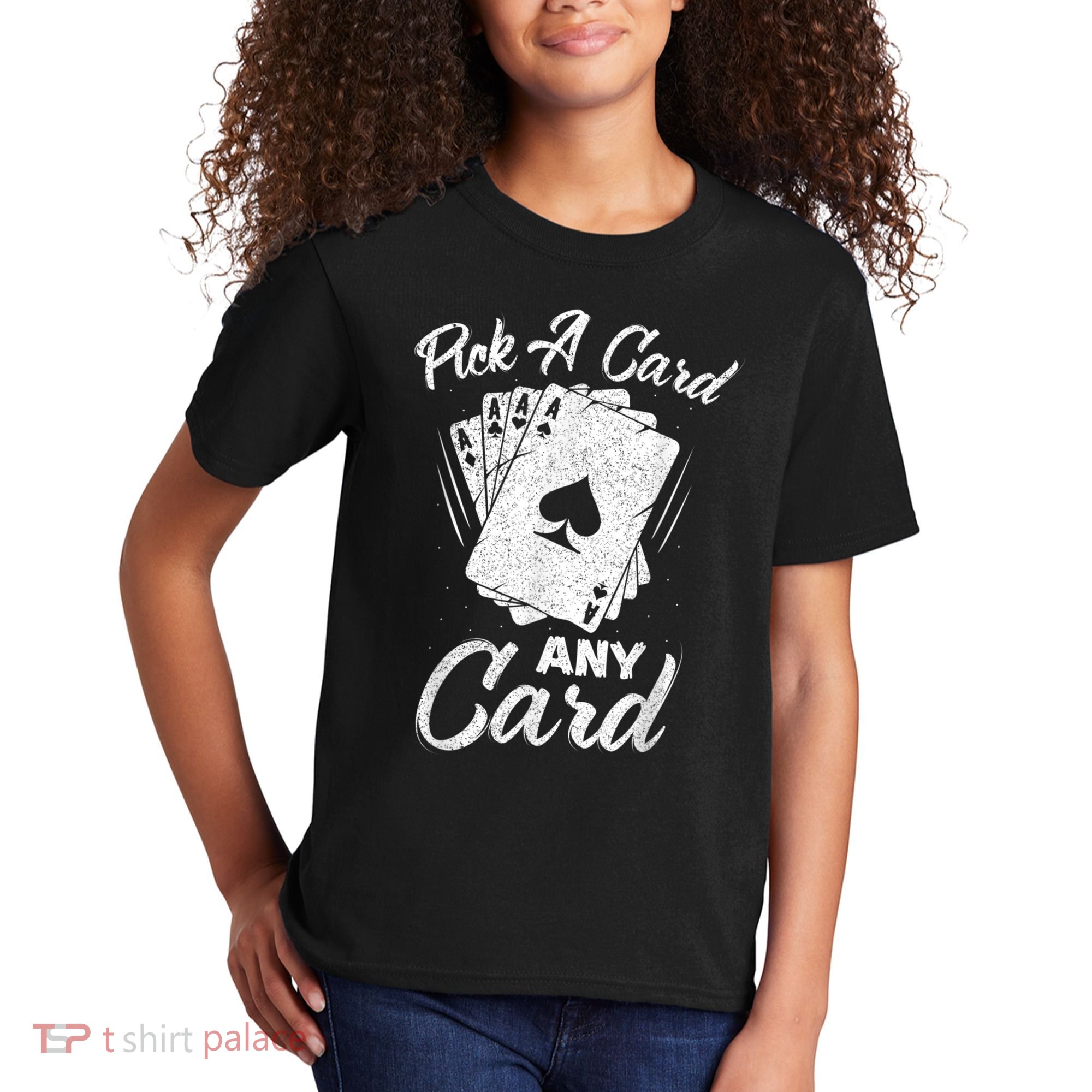 Magician Costume Card Tricks Pick A Card Any Card Kids T-Shirt
