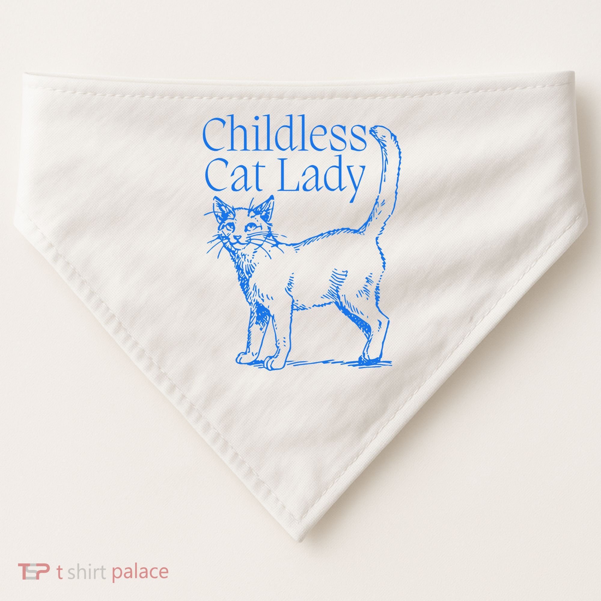 Meidastouch Childless Cat Lady USA-Made Doggie Bandana