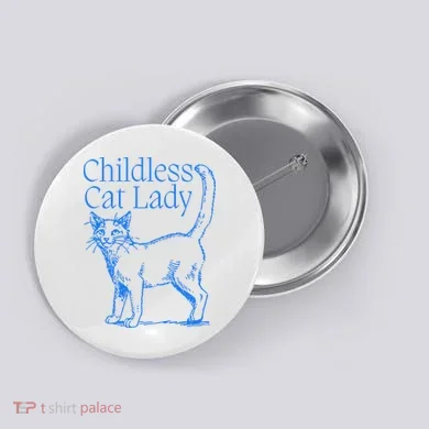 Meidastouch Childless Cat Lady Button