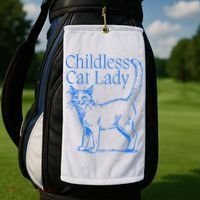 Meidastouch Childless Cat Lady Golf Towel thumb 2