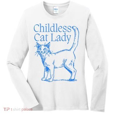 Meidastouch Childless Cat Lady Women's Long Sleeve Shirt