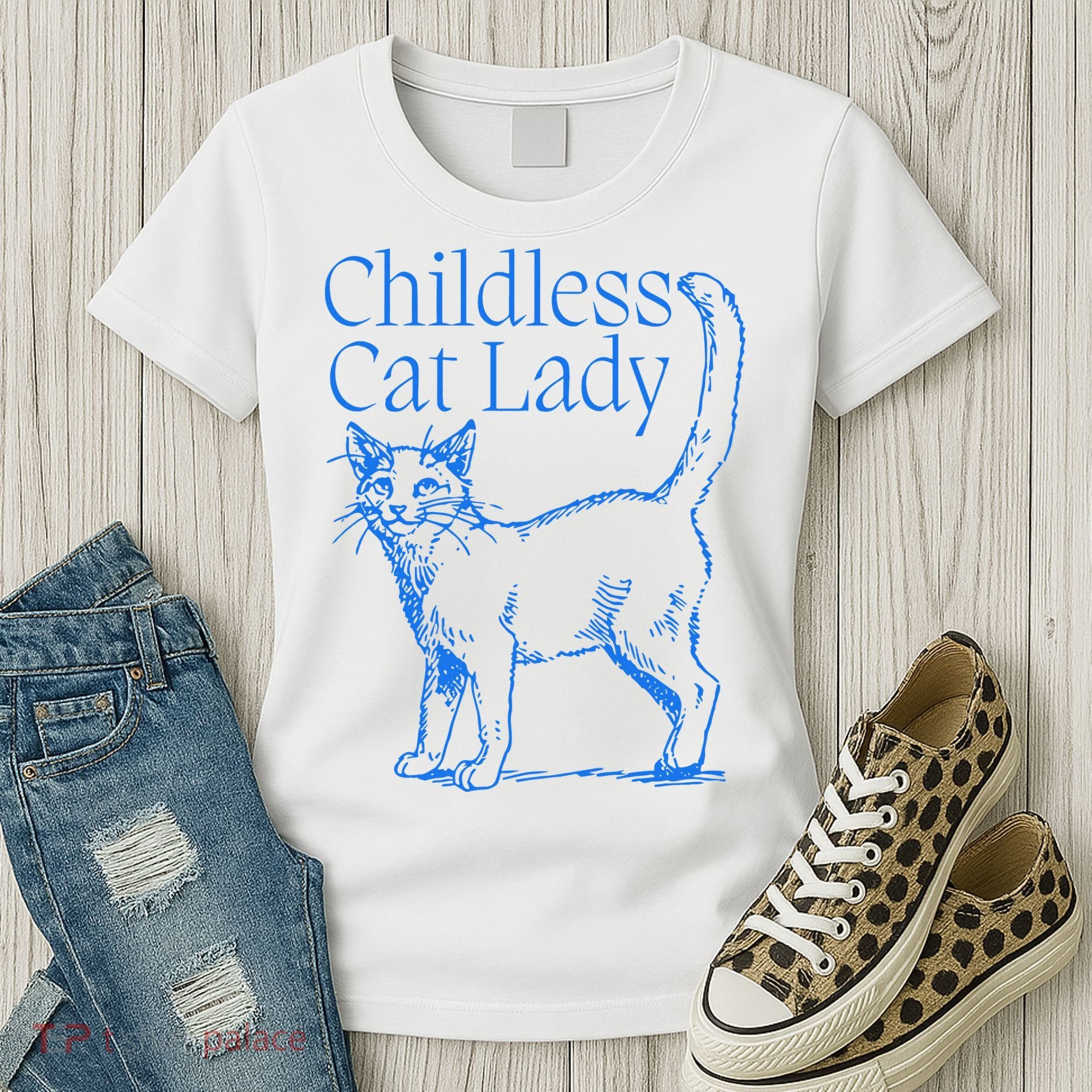 Meidastouch Childless Cat Lady Women's T-Shirt