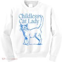 Meidastouch Childless Cat Lady Kids Sweatshirt thumb 0