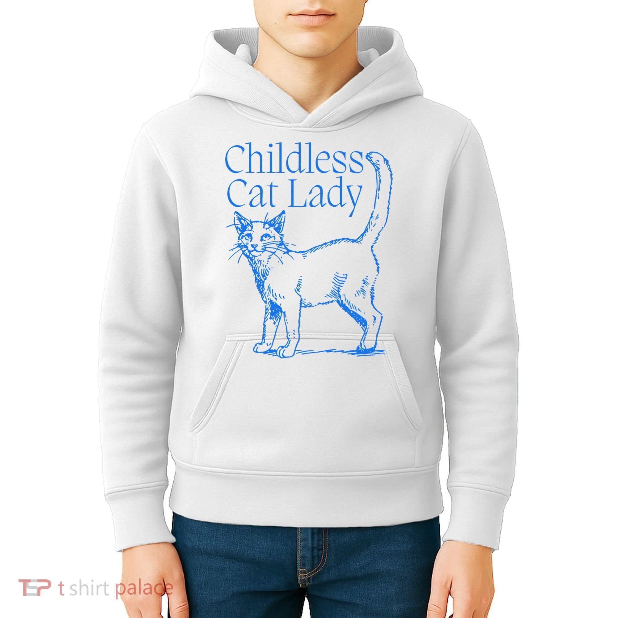Meidastouch Childless Cat Lady Kids Hoodie