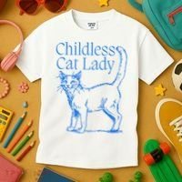 Meidastouch Childless Cat Lady Kids T-Shirt thumb 3