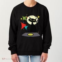Mid Century Cat Retro Atomic Age Space Modern 50s 60s Women's Sweatshirt thumb 0