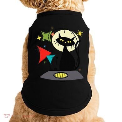 Mid Century Cat Retro Atomic Age Space Modern 50s 60s Doggie Tank