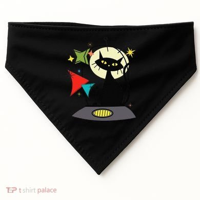 Mid Century Cat Retro Atomic Age Space Modern 50s 60s USA-Made Doggie Bandana