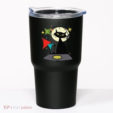 Mid Century Cat Retro Atomic Age Space Modern 50s 60s Tumbler