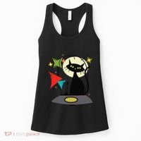 Mid Century Cat Retro Atomic Age Space Modern 50s 60s Women's Tank Top thumb 0