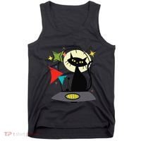 Mid Century Cat Retro Atomic Age Space Modern 50s 60s Tank Top thumb 0