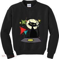 Mid Century Cat Retro Atomic Age Space Modern 50s 60s Kids Sweatshirt thumb 0