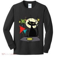 Mid Century Cat Retro Atomic Age Space Modern 50s 60s Kids Long Sleeve Shirt thumb 0