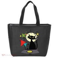 Mid Century Cat Retro Atomic Age Space Modern 50s 60s Tote Bag thumb 0