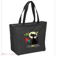Mid Century Cat Retro Atomic Age Space Modern 50s 60s Tote Bag thumb 2
