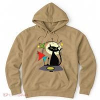 Mid Century Cat Retro Atomic Age Space Modern 50s 60s Hoodie thumb 0