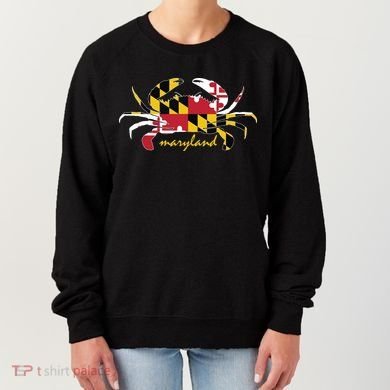 Maryland Crab Cute State Pride Flag Women's Sweatshirt
