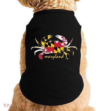 Maryland Crab Cute State Pride Flag Doggie Tank