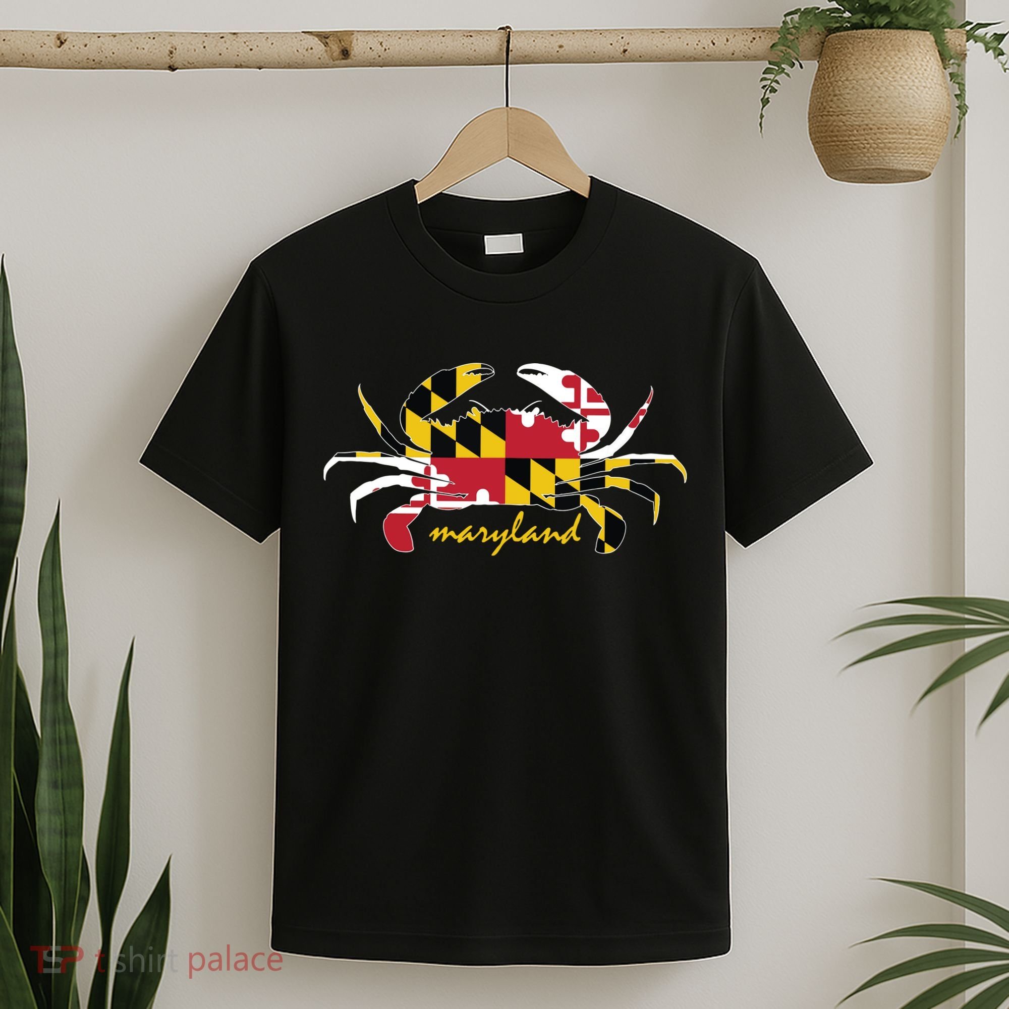 Maryland Crab Cute State Pride Flag T-Shirt