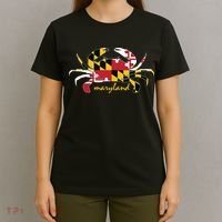 Maryland Crab Cute State Pride Flag T-Shirt thumb 4
