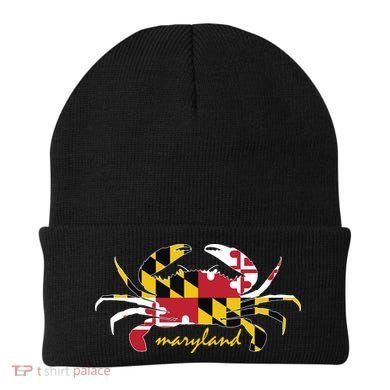 Maryland Crab Cute State Pride Flag Beanie