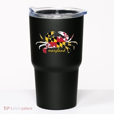 Maryland Crab Cute State Pride Flag Tumbler