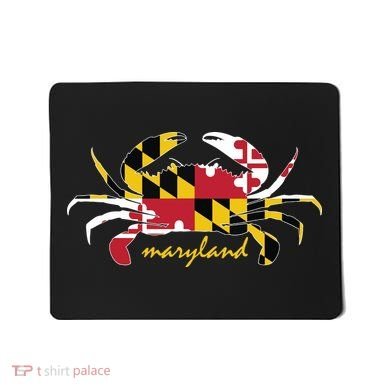 Maryland Crab Cute State Pride Flag Mousepad