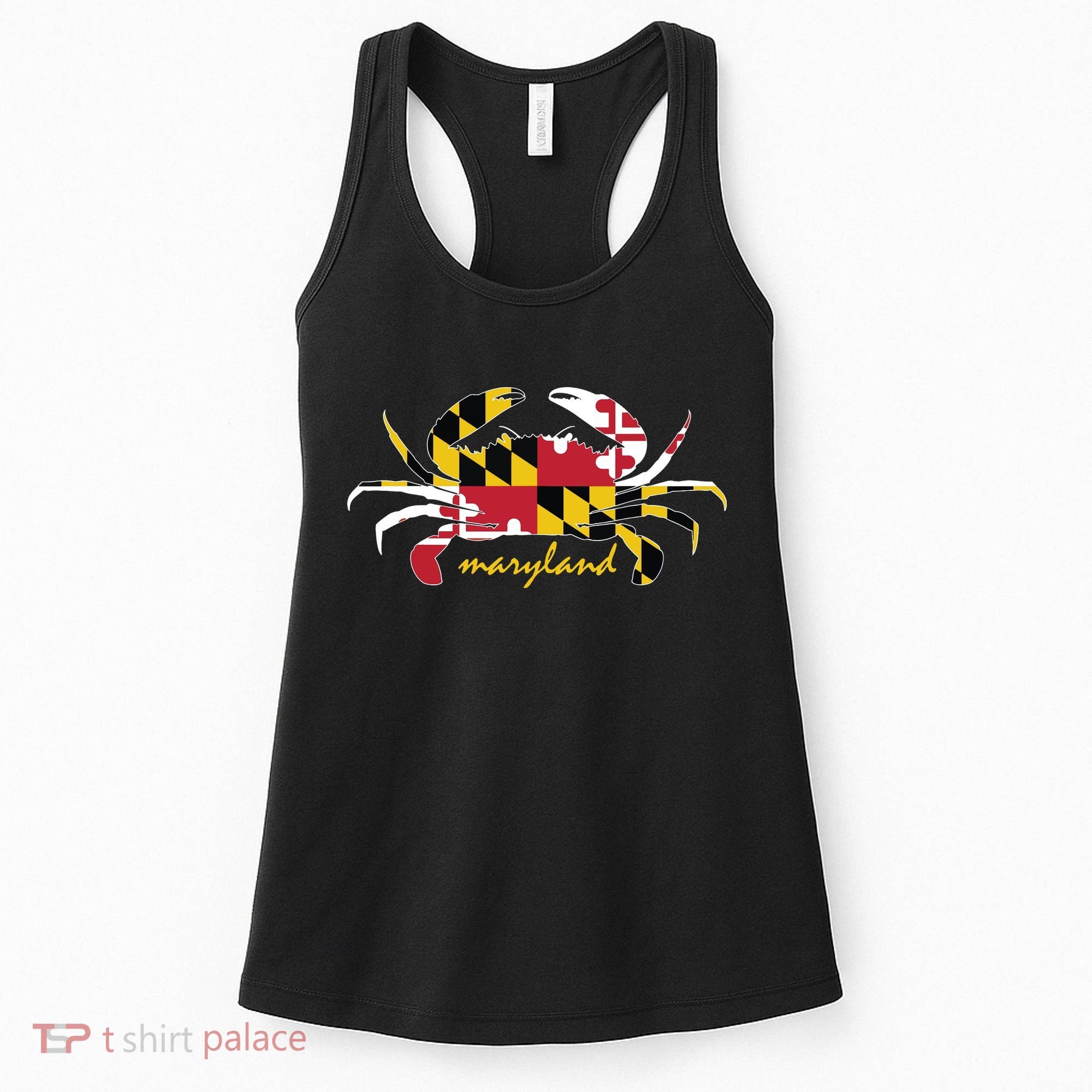 Maryland Crab Cute State Pride Flag Women's Tank Top