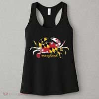 Maryland Crab Cute State Pride Flag Women's Tank Top thumb 3