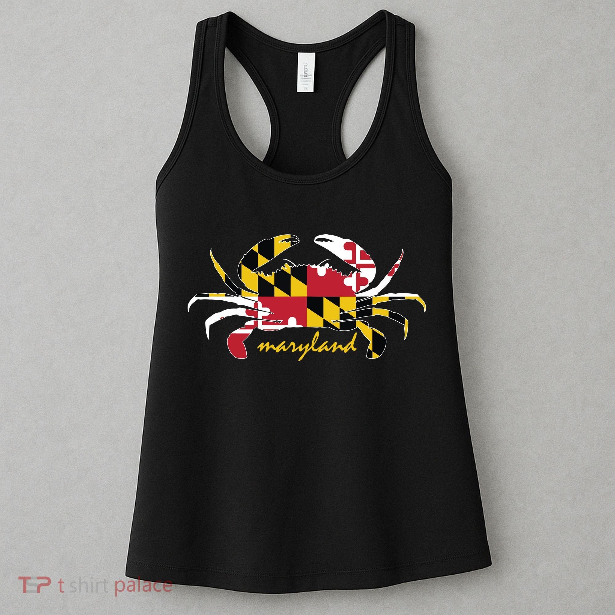 Maryland Crab Cute State Pride Flag Women's Tank Top