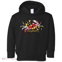 Maryland Crab Cute State Pride Flag Toddler Hoodie thumb 0