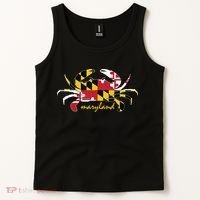 Maryland Crab Cute State Pride Flag Tank Top thumb 2