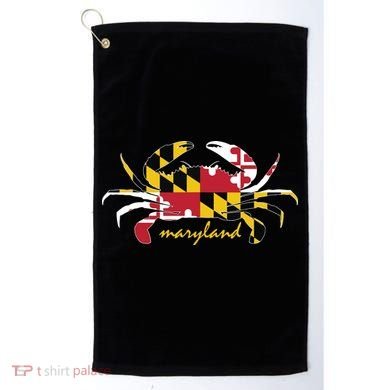 Maryland Crab Cute State Pride Flag Golf Towel