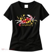 Maryland Crab Cute State Pride Flag Women's T-Shirt thumb 0