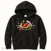 Maryland Crab Cute State Pride Flag Kids Hoodie thumb 0